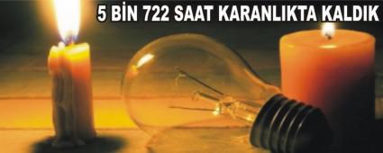 BOLU'DA 5 BN 722 SAAT ELEKTRK KESNTS YAPILDI