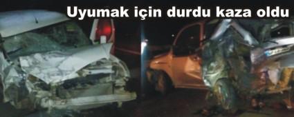 Park halindeki araca arkadan arpt