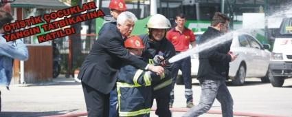 OTSTK OCUKLAR YANGIN TATBKATINA KATILDI