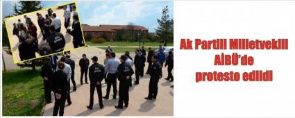 Milletvekili AB'de protesto edildi