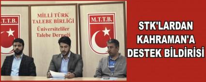 BOLU'DA STK'LARDAN MECLS BAKANI KAHRAMAN'A DESTEK BLDRS