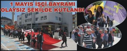 1 MAYIS  BAYRAMI BOLU'DA KUTLANDI