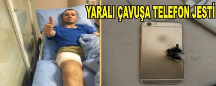 ERDOAN'DAN YARALI ASKERE TELEFON JEST