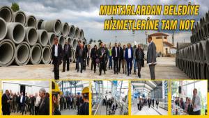 Muhtarlar o tesislere hayran kald