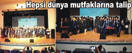 Gastronomi ve Mutfak Sanatlar Blm ilk mezunlarn verdi