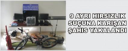 AZILI HIRSIZ YAKALANDI