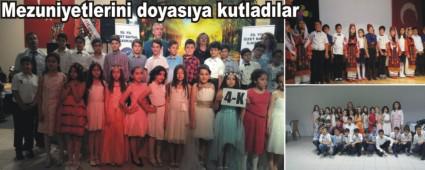Mezuniyetlerini doyasya kutladlar