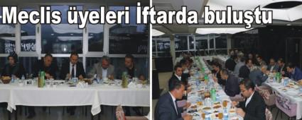 Bolu Belediye Meclis yeleri ftarda bulutu