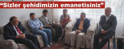 Bakan Ylmaz ehit ailesini ziyaret etti