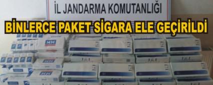Yolcu otobsnde binlerce paket sigara