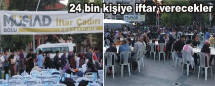 24 bin kiiye iftar verecekler