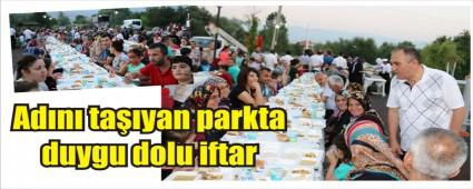 Adn tayan parkta duygu dolu anlar