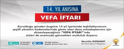 AK Parti'de vefa gn