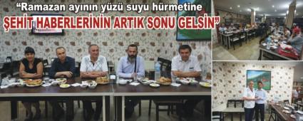 Bakan Ylmaz gazetecilerle iftarda bulutu