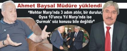 AHMET BAYSAL'DAN MDRE SERT SZLER