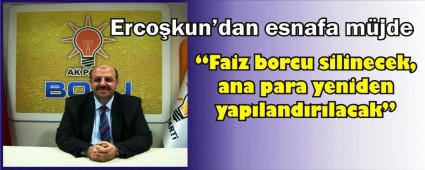 Esnafn faiz borcu silinecek