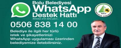 BOLU BELEDYES WHATSAPP DESTEK HATTI DEVREDE
