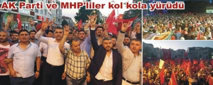 Bolu'da binlerce kii milli iradeye sahip kt