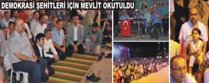 Demokrasi ehitlerimize Mevlid-i erif okutuldu