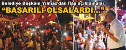 BELEDYE BAKANI YILMAZ'DAN FLA AIKLAMALAR