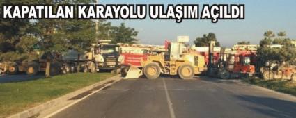 Darbe giriimi sonrasnda kapatlan karayolu ulam ald