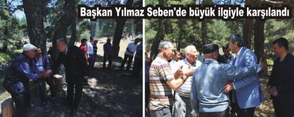 Bakan Ylmaz Seben'de byk ilgiyle karland
