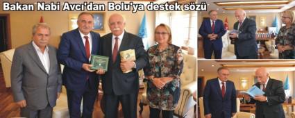 Bakan Nabi Avc'dan Bolu'ya destek sz