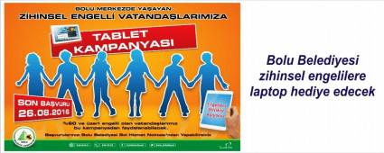 Zihinsel engellilere tablet hediyesi