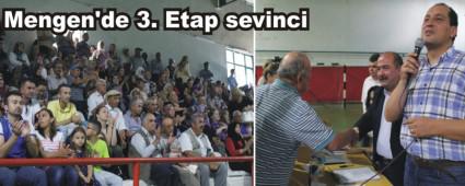 Mengen'de 3. Etap sevinci
