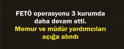 3 kurumda daha memurlar aa alnd