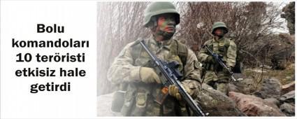 Bolu Komandolar PKK'llara geit vermiyor