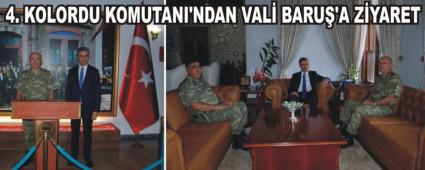 4. Kolordu Komutan'ndan Vali Baru'a ziyaret