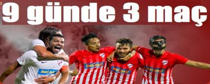 Boluspor 9 gnde 3 ma yapacak