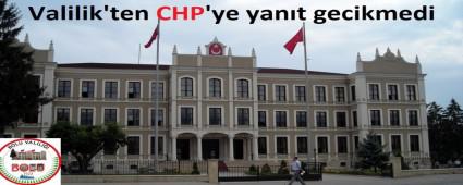 Valilikten CHP'ye Bayramlama Yant