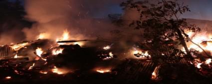 Mudurnu'da yangn panii