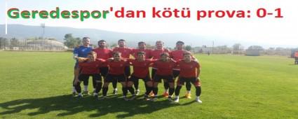 Geredespor'dan tatsz prova: 0-1