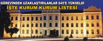 GREVNDEN UZAKLATIRILANLAR 645'E YKSELD