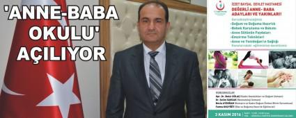 Devlet hastanesinde Anne-Baba Okulu' alyor