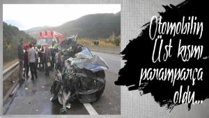 UYUYAN SRC TIR'A ARKADAN ARPTI: 2 YARALI