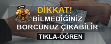 DKKAT VERG BORCUNUZ OLABLR!