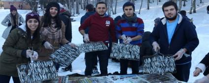 Abant'ta 20 ton hamsi piirildi