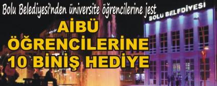 Bolu Belediyesi'nden niversite rencilerine jest