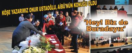 KE YAZARIMIZ ONUR USTAOLU, AB'NN KONUU OLDU