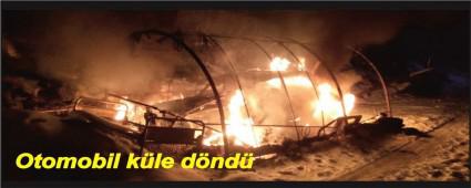 Park halindeki otomobil yand