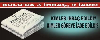 BOLU'DA 3 HRA, 9 ADE!