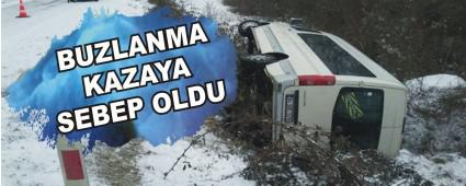 BUZLANMA KAZAYA SEBEP OLDU