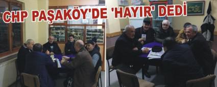 CHP PAAKY'DE HAYIR' DED
