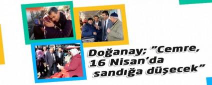 Doanay; "Cemre, 16 Nisan'da sanda decek"