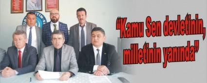 Kamu Sen devletinin, milletinin yannda