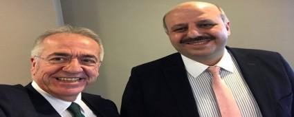 Ercokun'dan eski dosta tebrik ziyareti